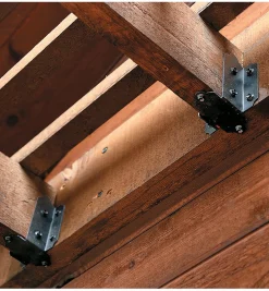 Lee Valley Outdoor Hardware>Ozco Joist Hangers For Outdoor Structures