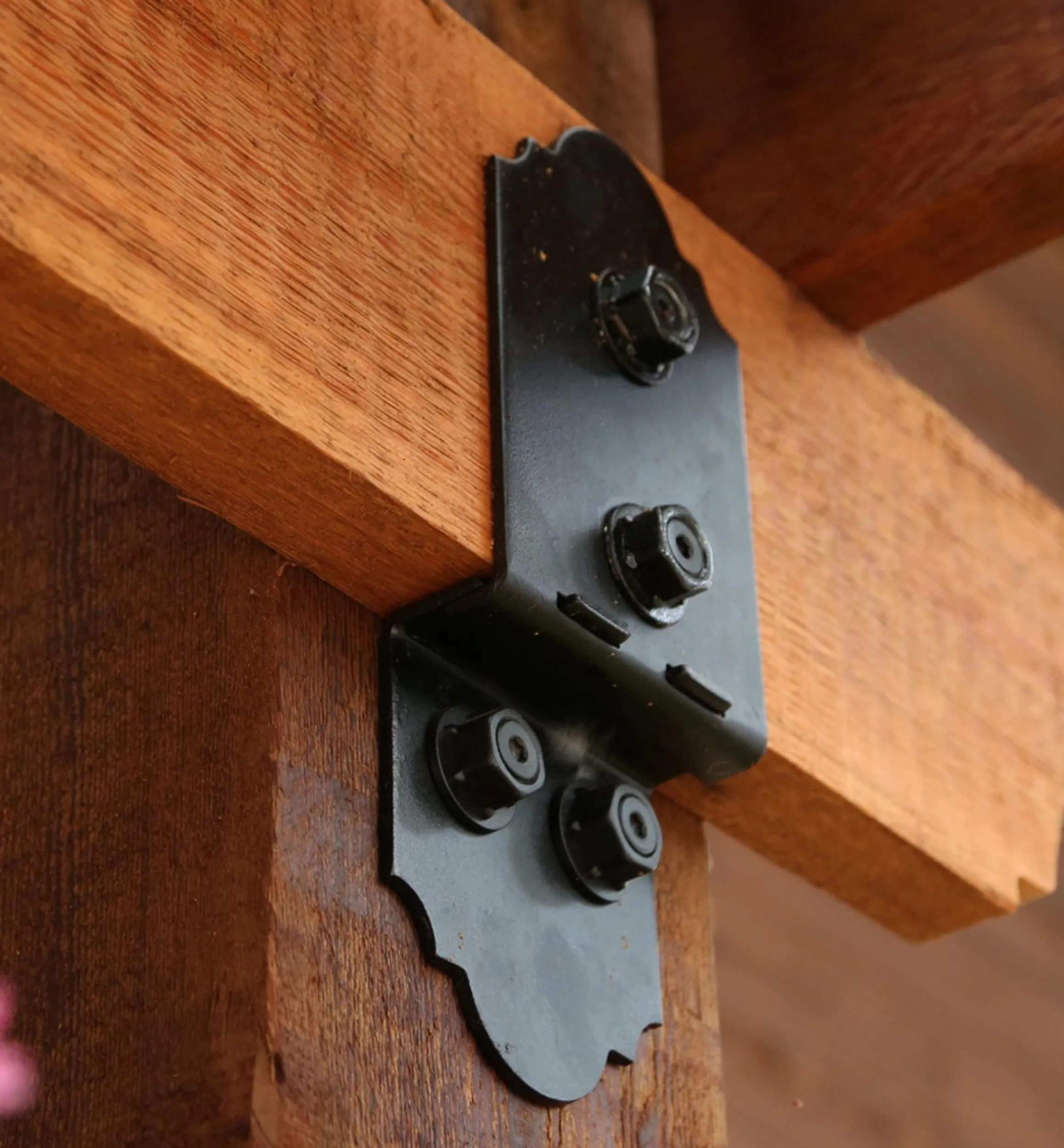 Lee Valley Outdoor Hardware>Ozco Post-to-Beam Brackets For Outdoor Structures