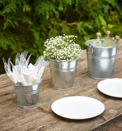 Lee Valley Storage & Organization>3-Pc. Galvanized Pail Set