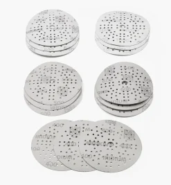 Lee Valley Supplies>15-Pc. Sample Pack Of Mirka 5" Fine 89-Hole Iridium Grip Discs