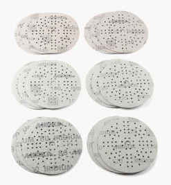 Lee Valley Supplies>18-Pc. Sample Pack Of Mirka 5" 89-Hole Iridium Grip Discs