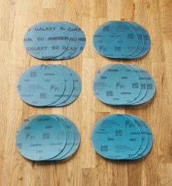Lee Valley Supplies>18-Pc. Sample Pack Of Mirka 5" Galaxy Grip Discs