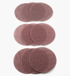 Lee Valley Supplies>9-Pc. Sample Pack Of Mirka 6" Abranet Ace HD Grip Discs