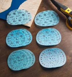 Lee Valley Supplies>18-Pc. Sample Pack Of Mirka 6" Fine Galaxy Multifit Grip Discs