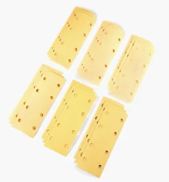 Lee Valley Supplies>18-pc. Sample Pack Of Mirka Gold 2 3/4" × 7 3/4" Grip Sheets