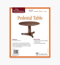 Lee Valley Plans>Pedestal Table Plan