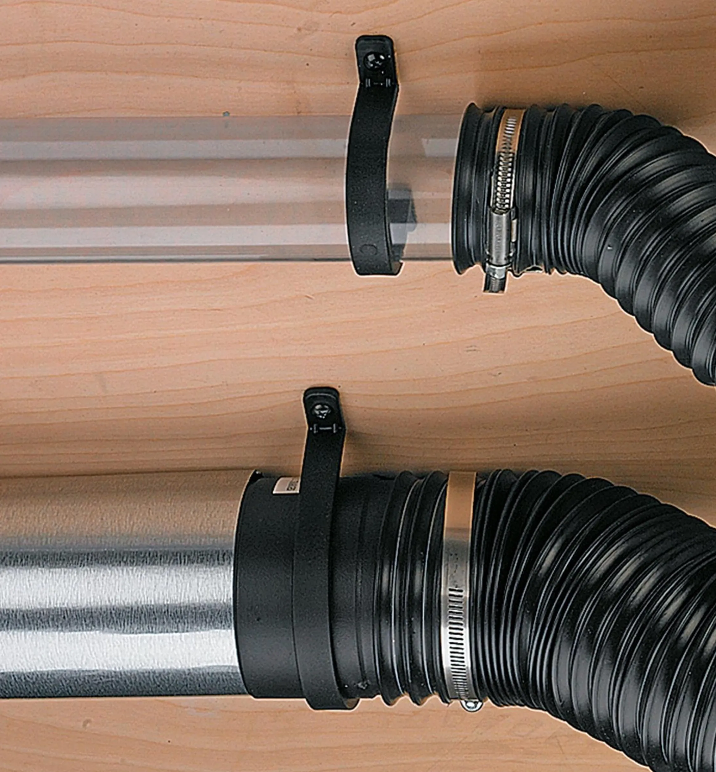 Lee Valley Workshop>Permanent U-Bracket For Dust Collection Systems