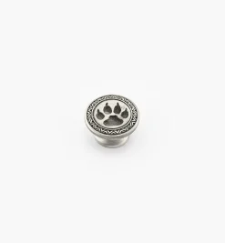 Lee Valley Knobs>Pewter Wolf Paw Knob
