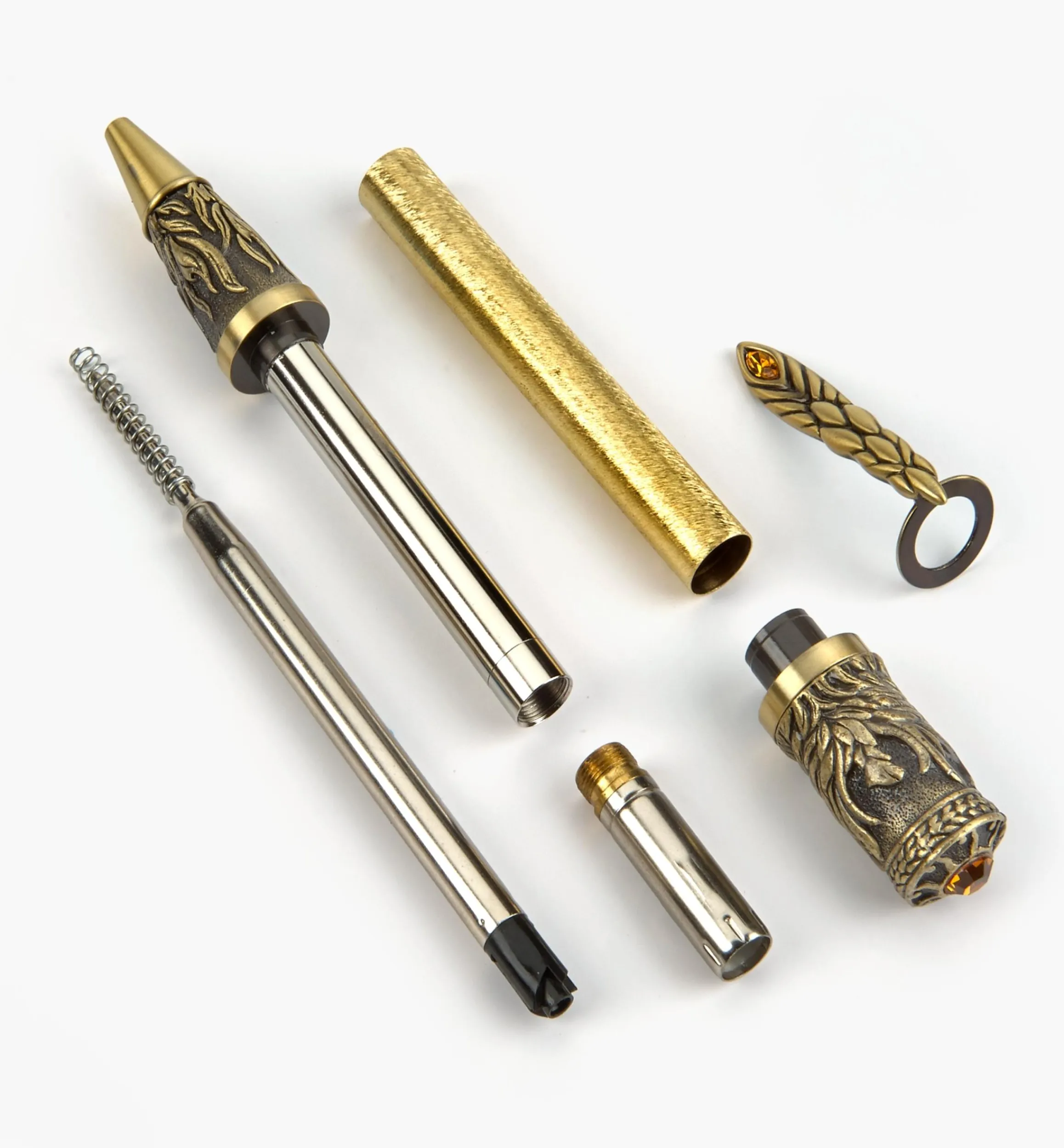 Lee Valley Project Supplies>Phoenix Rising Ballpoint Twist Pen Hardware