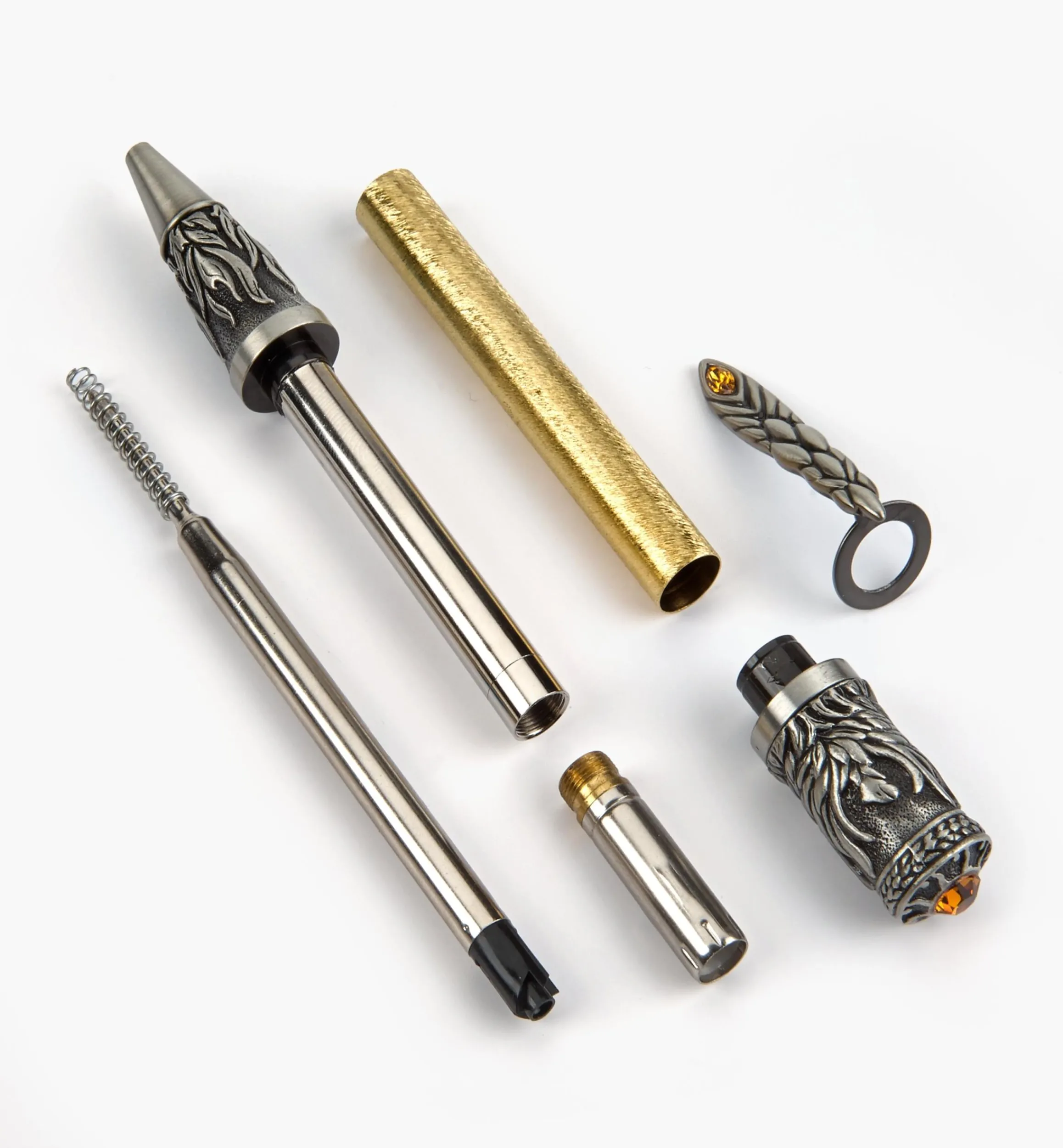Lee Valley Project Supplies>Phoenix Rising Ballpoint Twist Pen Hardware