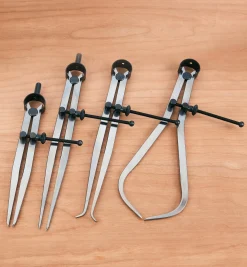 Lee Valley Marking & Measuring>4-Piece Dividers & Calipers Set