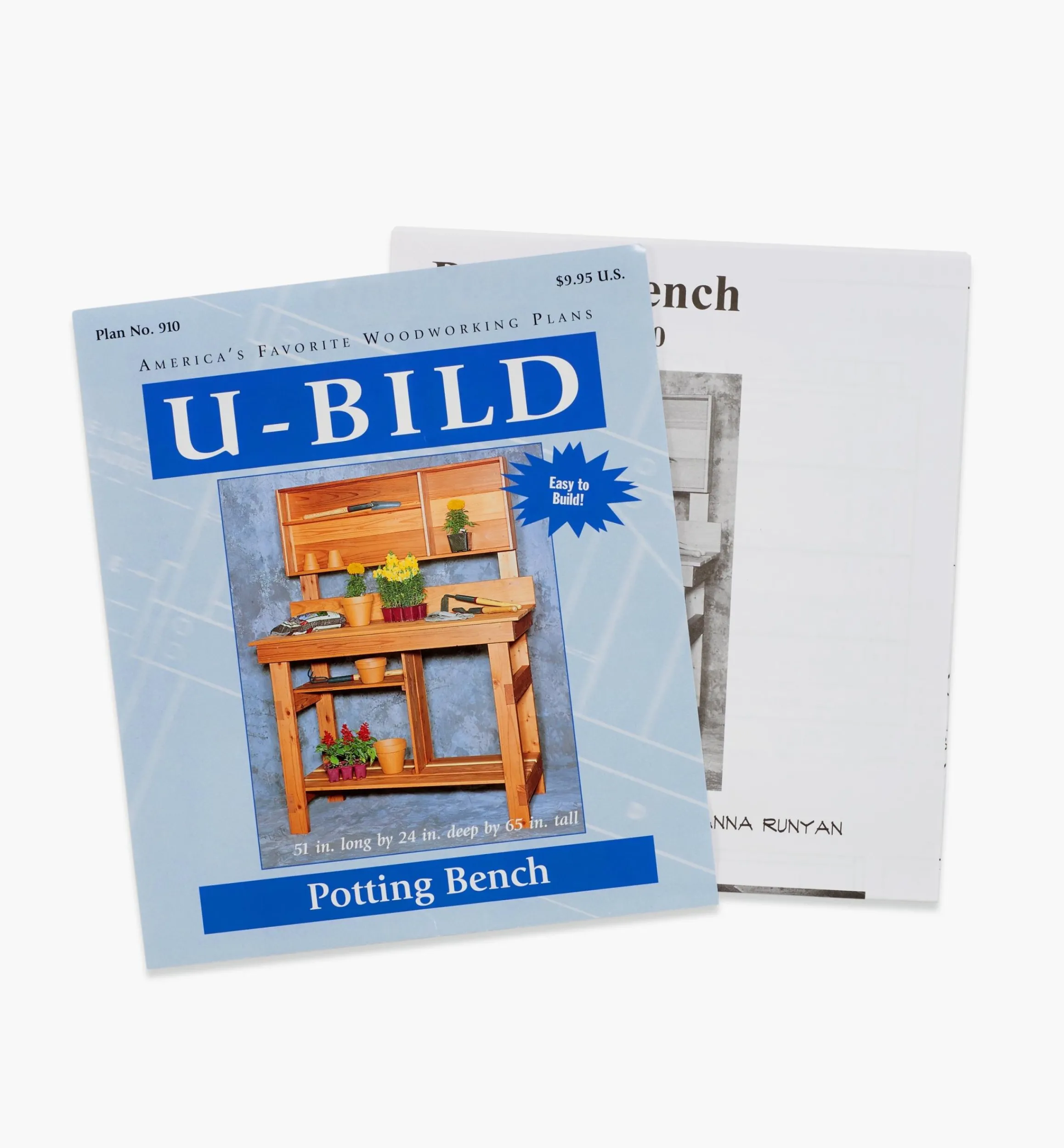 Lee Valley Plans>Potting Bench Plan