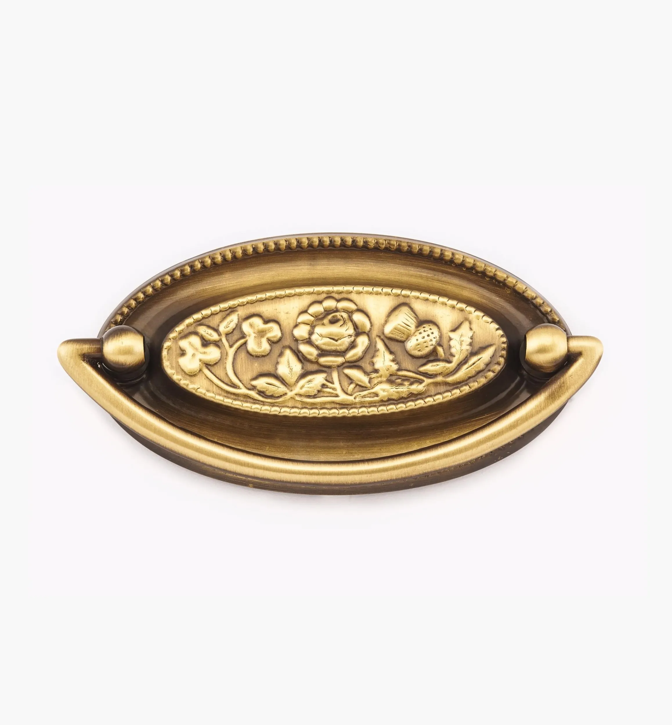 Lee Valley Pulls>Pressed Floral Plate Pull