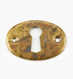 Lee Valley Escutcheons>Pressed Old Brass Escutcheons