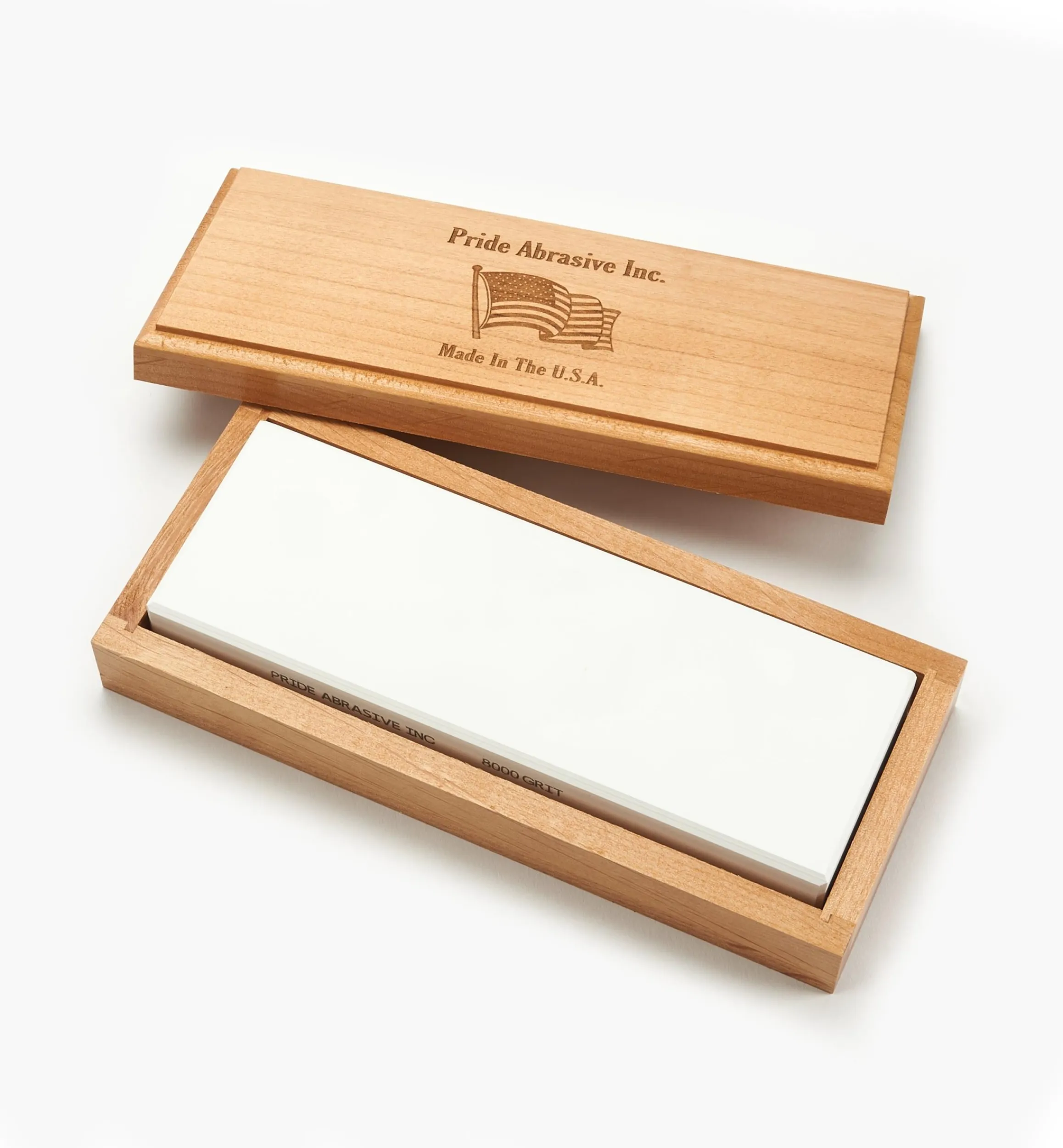 Lee Valley Sharpening>Pride Abrasive Ceramic Water Stones With Wooden Box