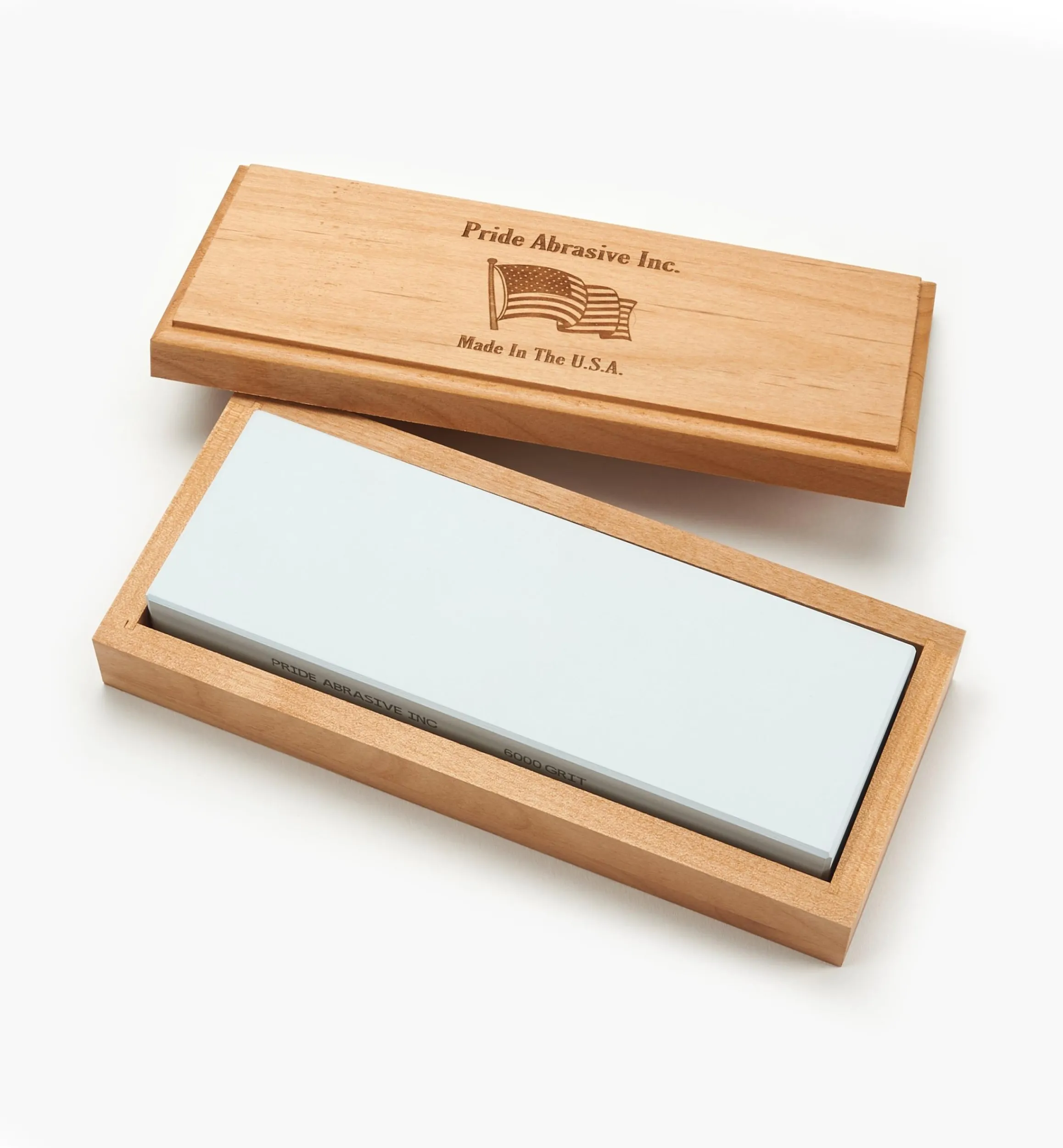 Lee Valley Sharpening>Pride Abrasive Ceramic Water Stones With Wooden Box