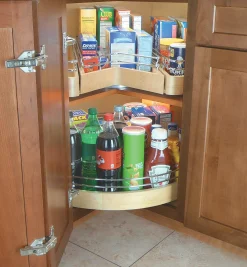 Lee Valley Kitchen Hardware>Pull-Out Wooden Kidney Shelf