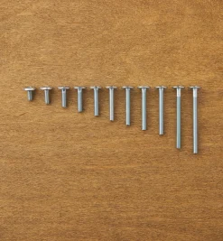 Lee Valley Fasteners>Rampa M6 Flat-Head Bolts