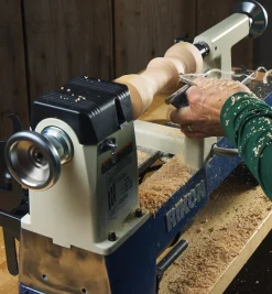 Lee Valley Power Tools>Rikon 12" × 16 1/2" Midi Lathe (70-150VSR)