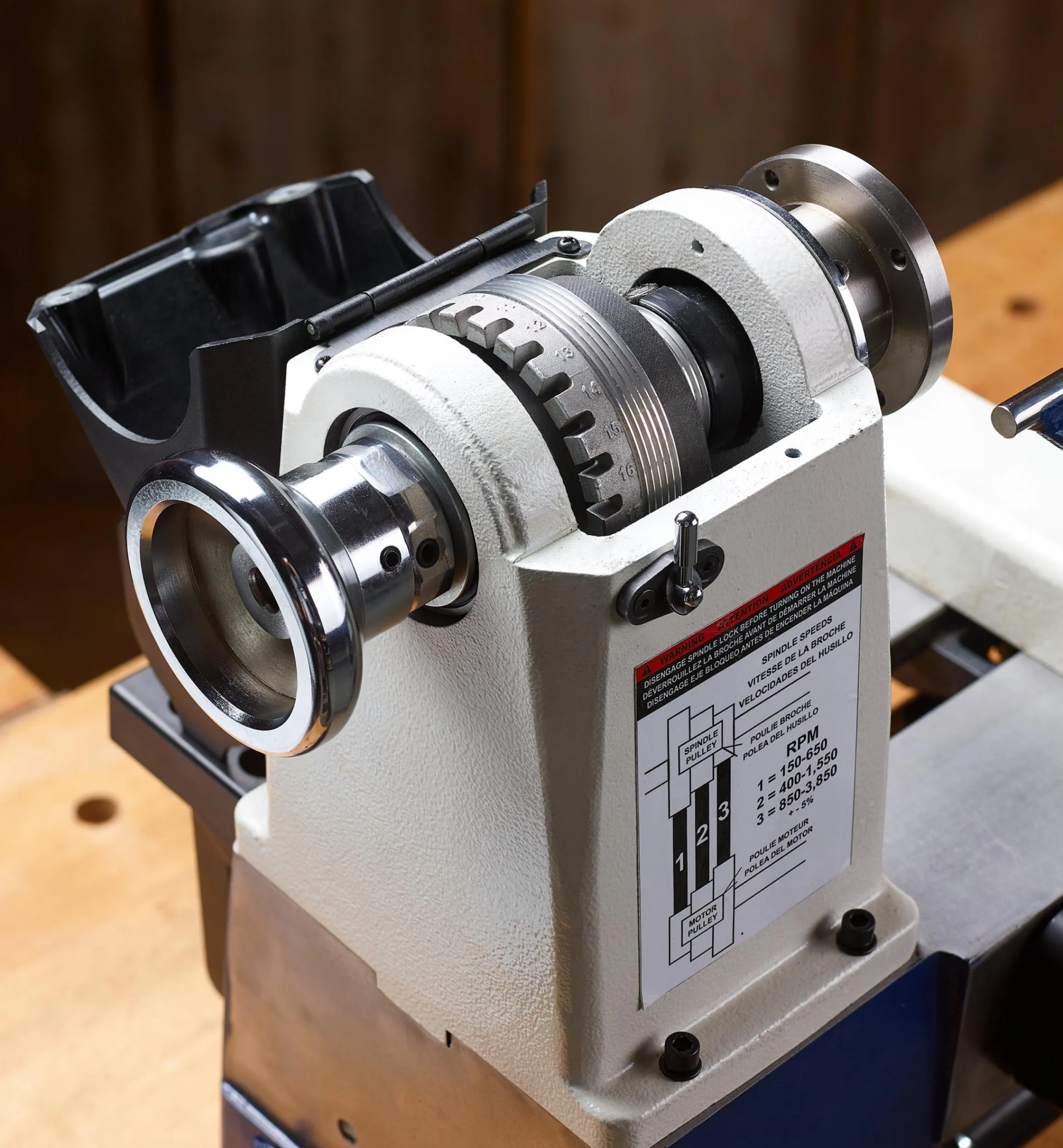 Lee Valley Power Tools>Rikon 14" × 20" Midi Lathe (70-1420VSR)