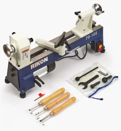 Lee Valley Power Tools>Rikon 1/2 Hp Mini Lathe & Set Of 3 Carbide-Tipped Turning Tools