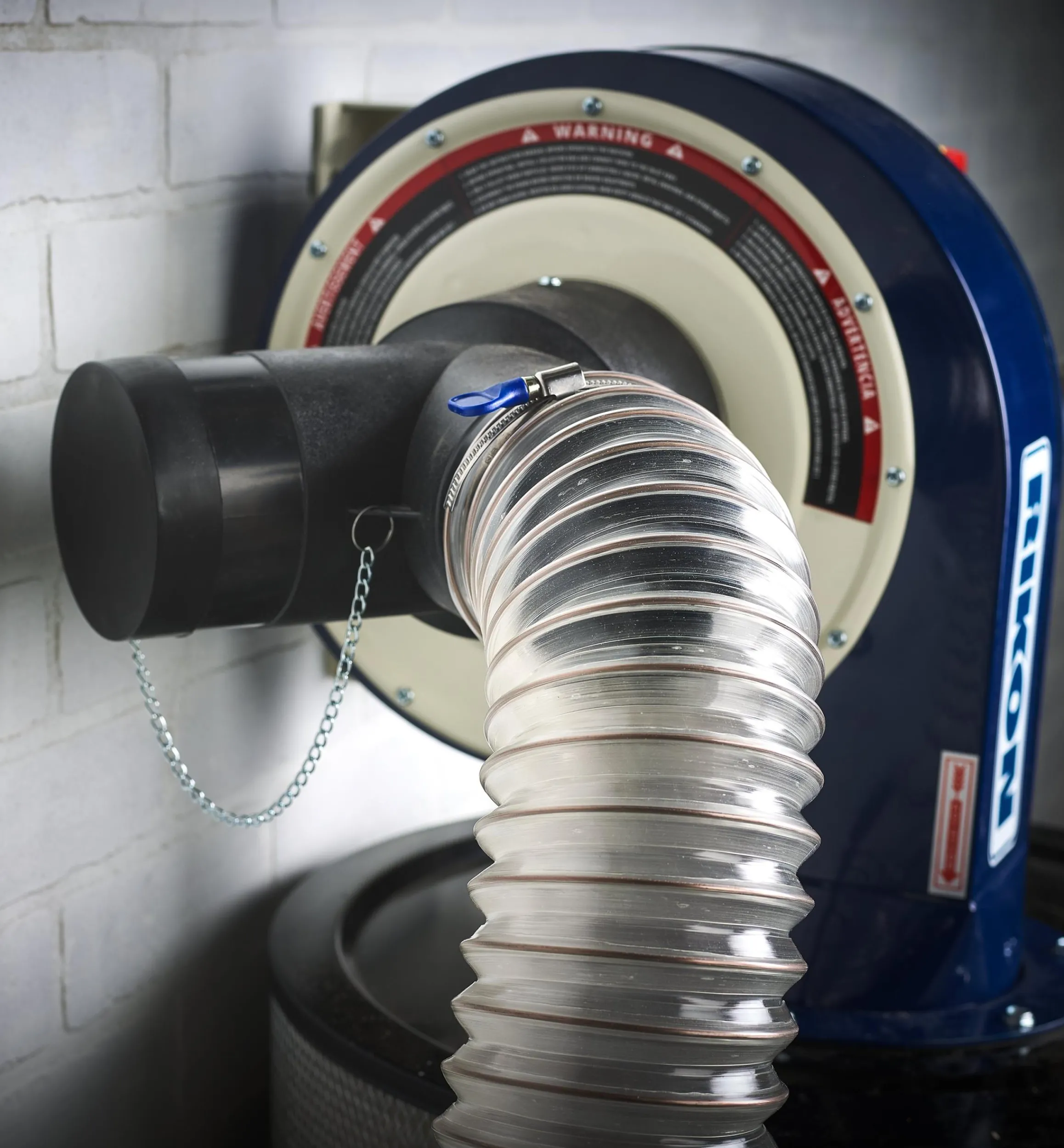 Lee Valley Workshop>Rikon 1 Hp Wall-Mount Dust Collector (Model 60-101)