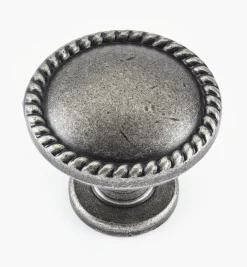 Lee Valley Knobs>Rope-Edge Round Knob