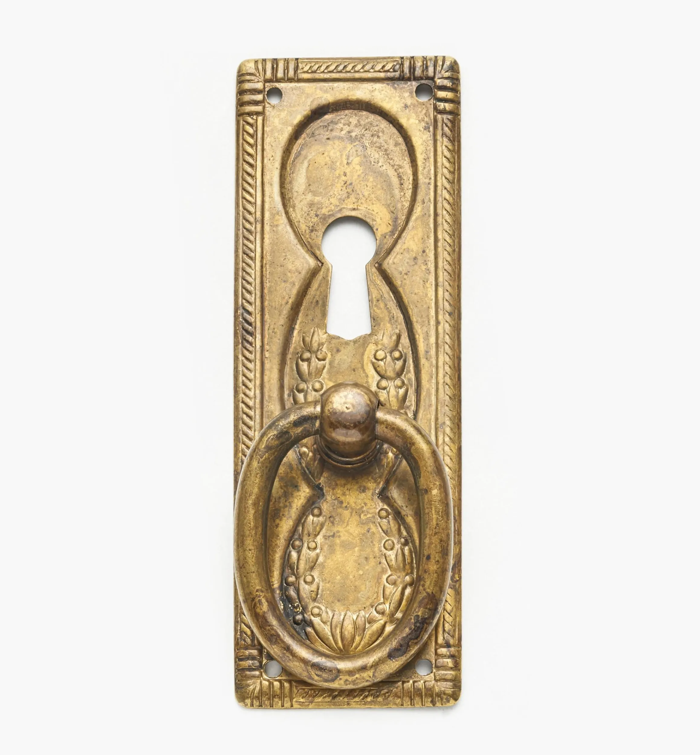 Lee Valley Pulls>Rope-Edged Vertical Plate Pulls