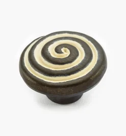 Lee Valley Knobs>Rustic Swirl Knob