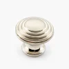Lee Valley Knobs>Satin Nickel Cast Modern Round Knob