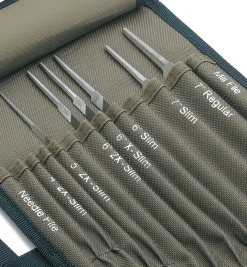 Lee Valley Hand Tools>Set Of 6 Bahco Saw-Sharpening Files & Roll