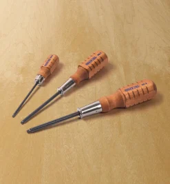 Lee Valley Screwdrivers>Set Of 3 Grace USA Gunsmith-Style Square-Recess Screwdrivers