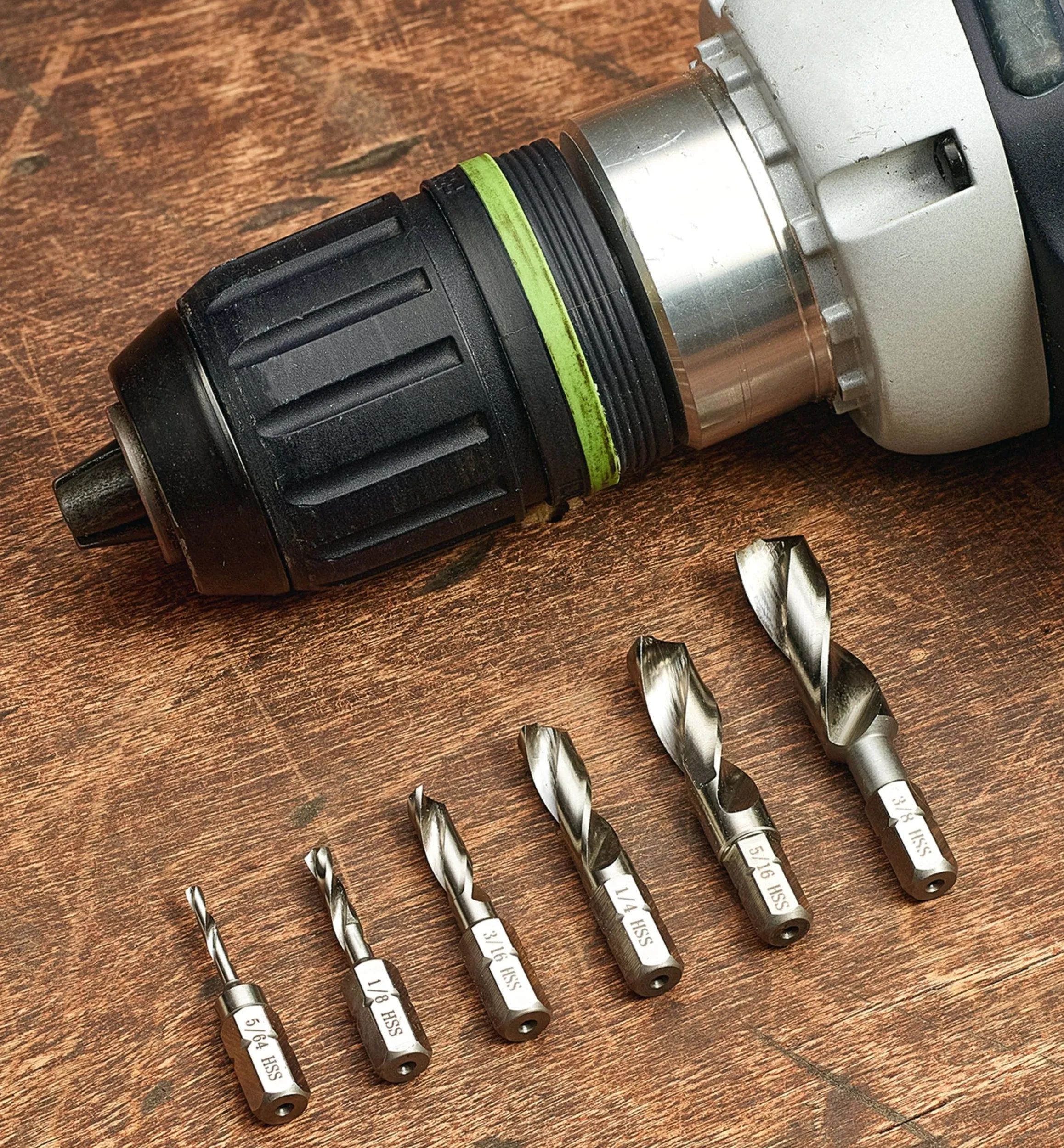 Lee Valley Power Tool Accessories>Set Of 6 HSS Stubby Twist Bits