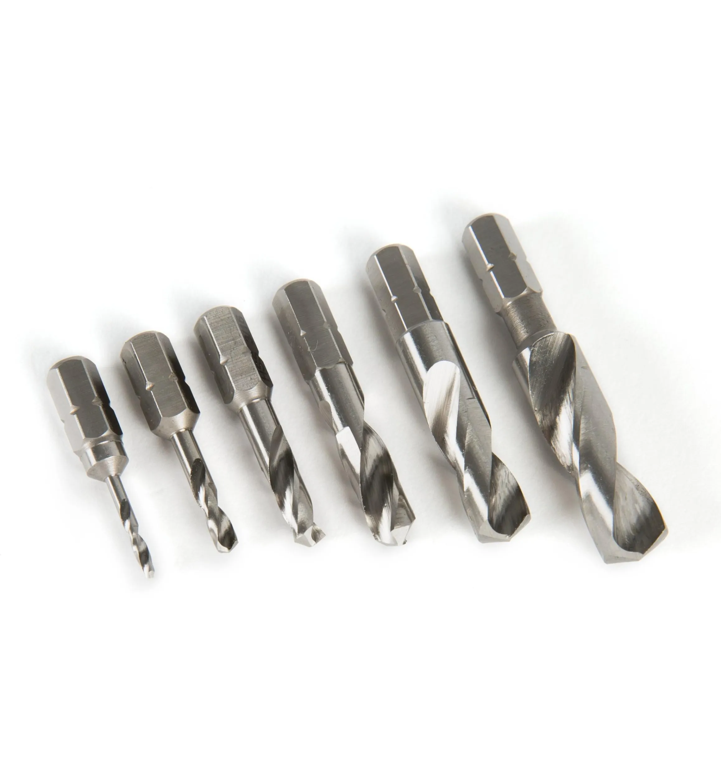 Lee Valley Power Tool Accessories>Set Of 6 HSS Stubby Twist Bits