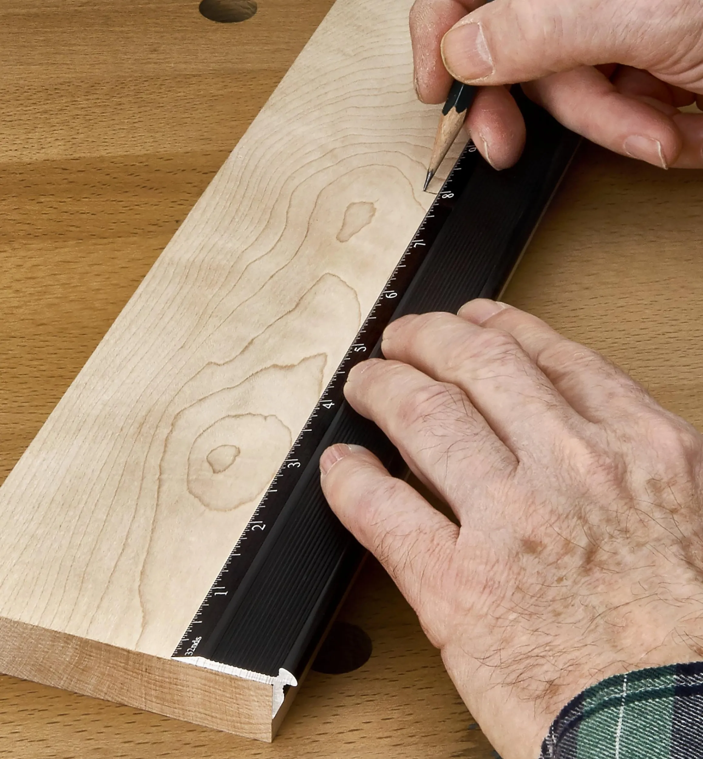 Lee Valley Marking & Measuring>Set Of 3 Veritas Imperial Edge Rules