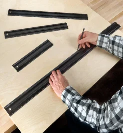 Lee Valley Marking & Measuring>Set Of 4 Veritas Metric Shop Rules