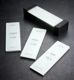 Lee Valley Sharpening>Shapton Set Of 3 GlassStone (GS) HR Stones & Field Holder