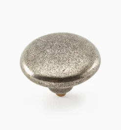 Lee Valley Knobs>Simple Pewter Mushroom Knob