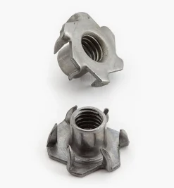 Lee Valley Jig & Fixture Parts>Six-Prong T-Nuts (3/8-16 Thread)