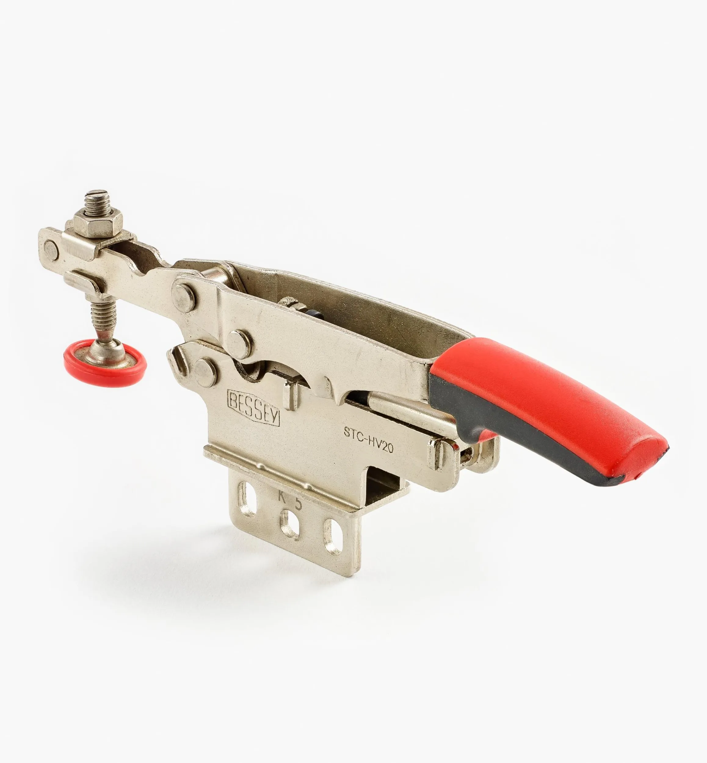 Lee Valley Hand Tools>Small Bessey Center-Flange Mount Horizontal Auto-Adjust Toggle Clamp