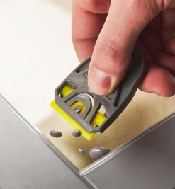 Lee Valley Scrapers>Small Holder & 6 Yellow Plastic Razor Blades