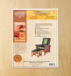 Lee Valley Plans>Spindle Arm Morris Chair & Footstool Plan