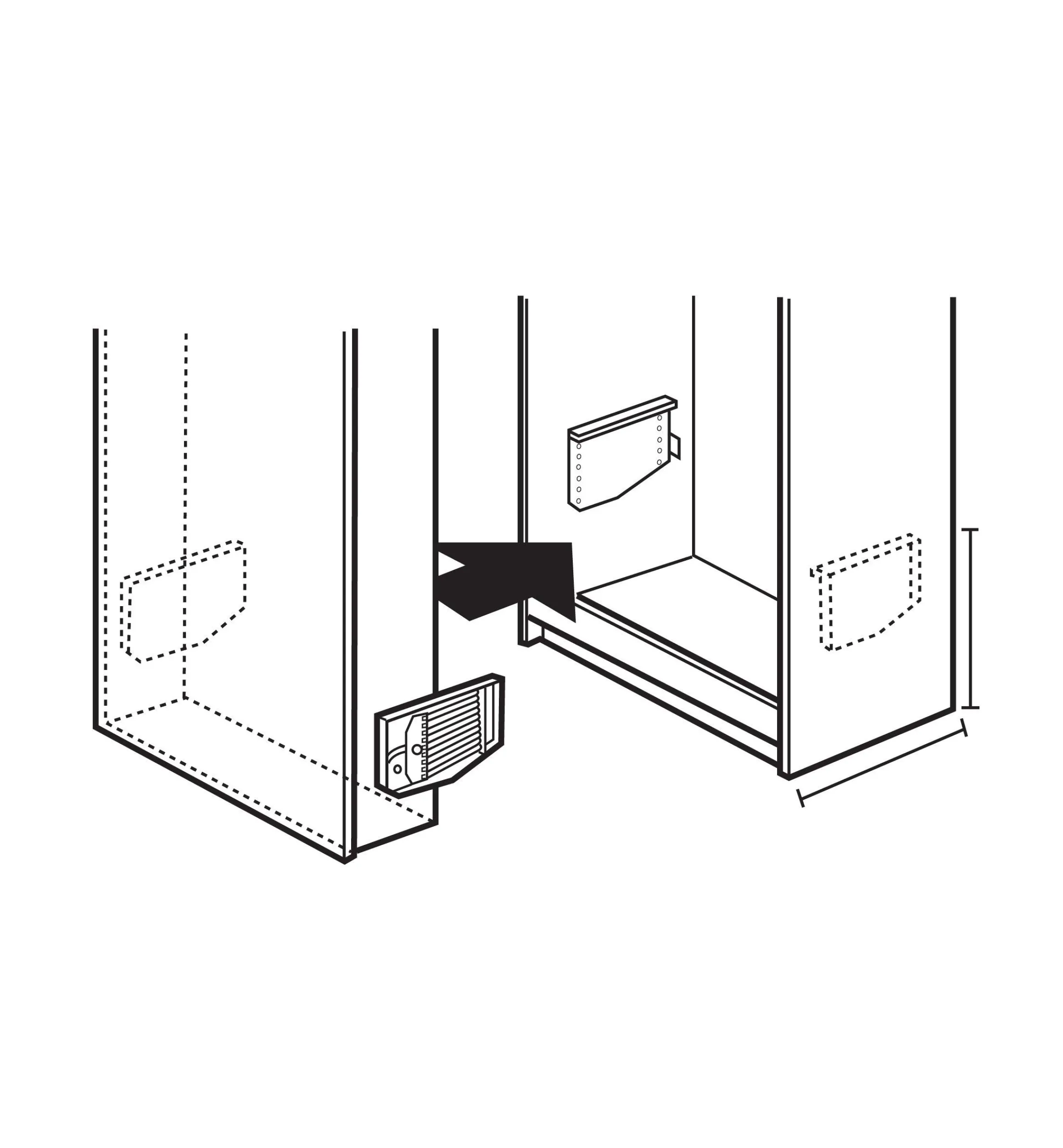 Lee Valley Bed Hardware>Spring Box Hardware For Fold-Down Beds