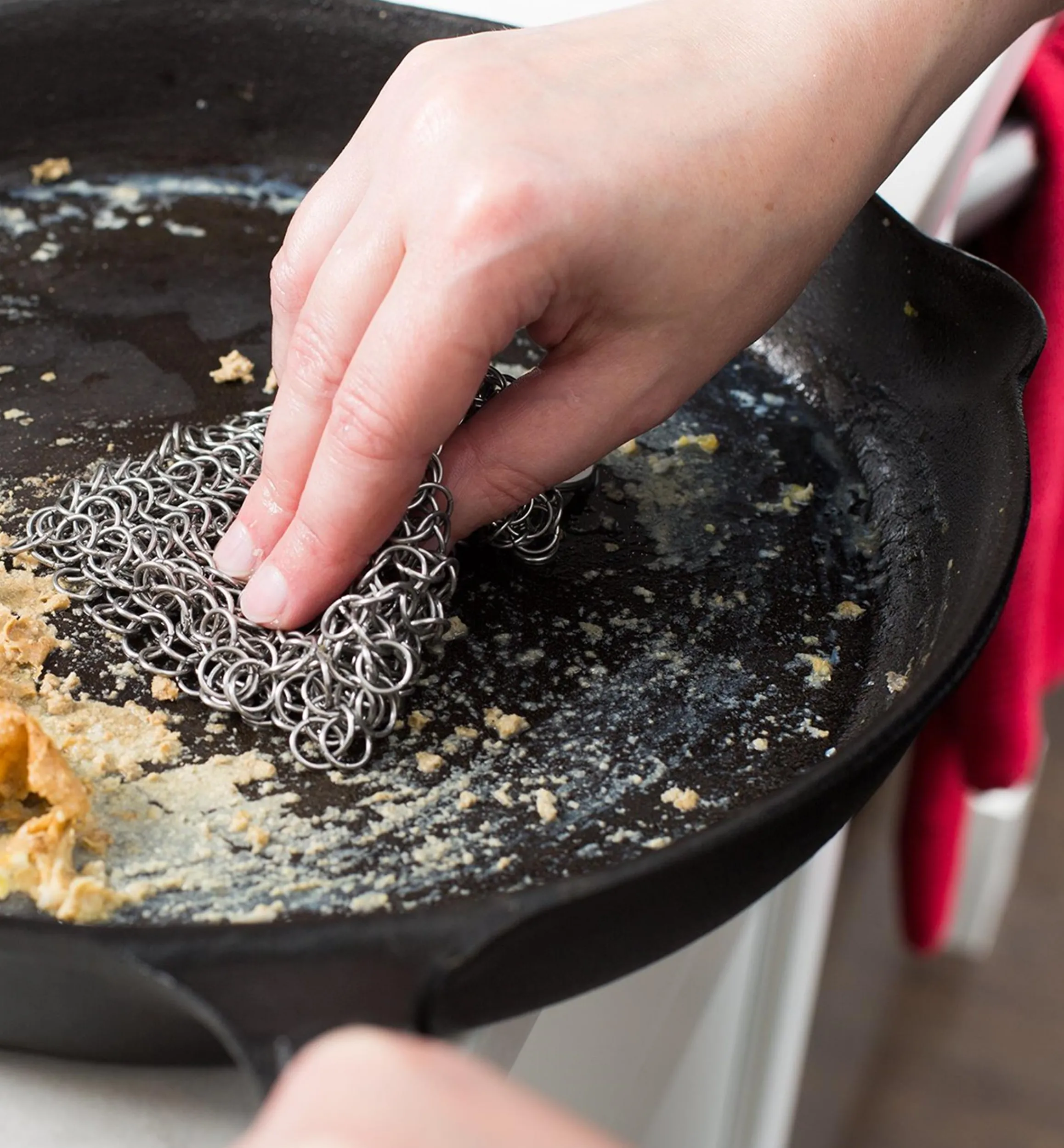 Lee Valley Cleaning>Stainless-Steel Chain Mail Scrubber