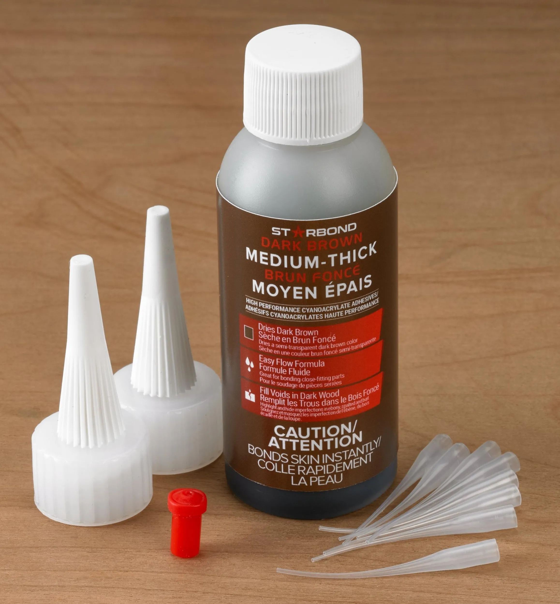 Lee Valley Supplies>Starbond Dark Brown CA Glue