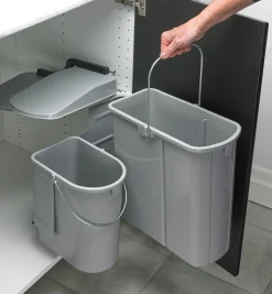 Lee Valley Composting|Composting>Swing-Out Dual Waste Bin