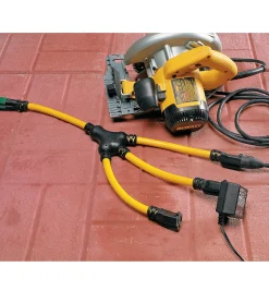 Lee Valley Power Cords & Bars>Three-Way Y-Adapter