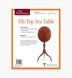 Lee Valley Plans>Tilt-Top Tea Table Plan
