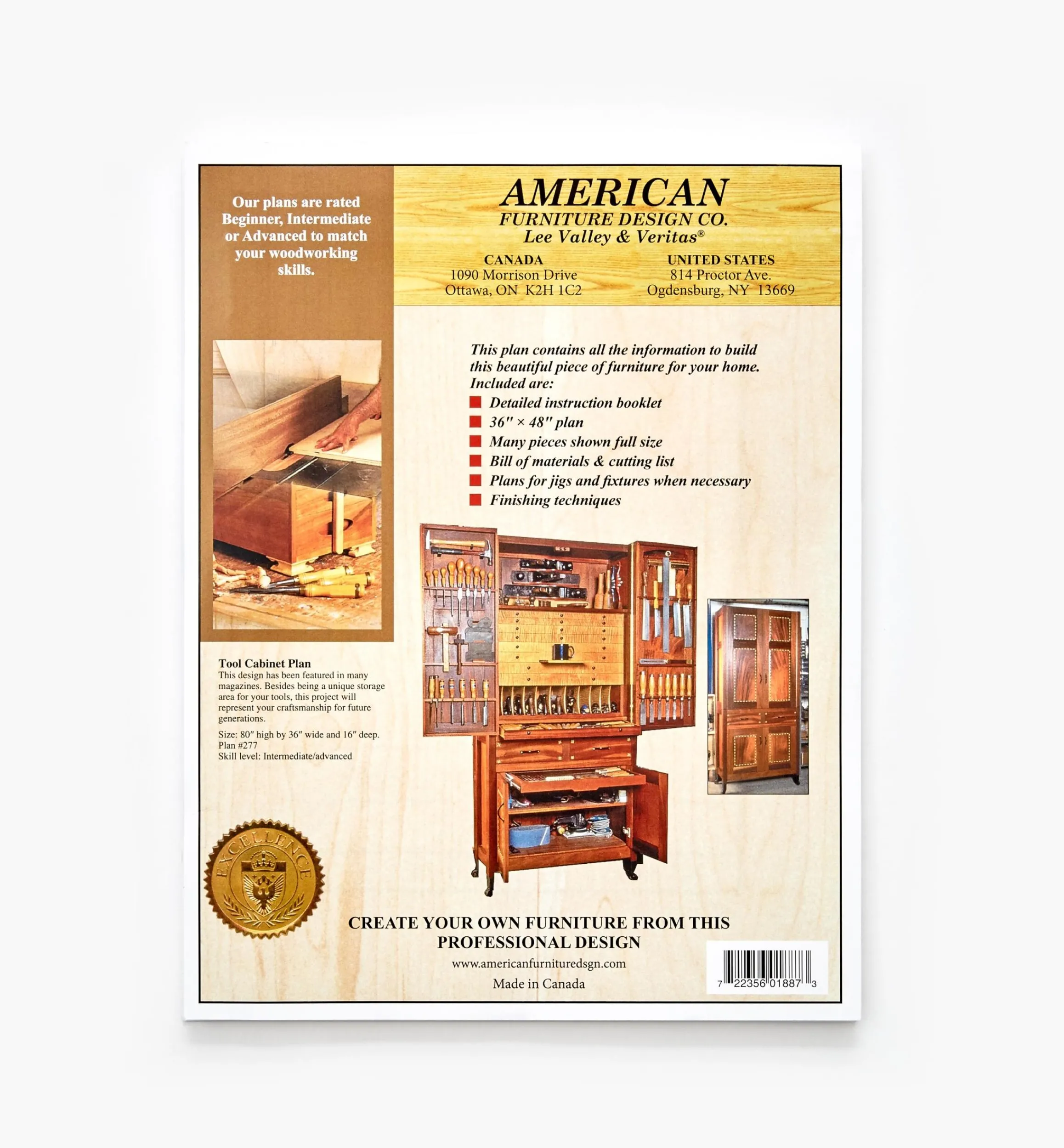 Lee Valley Plans>Tool Cabinet Plan