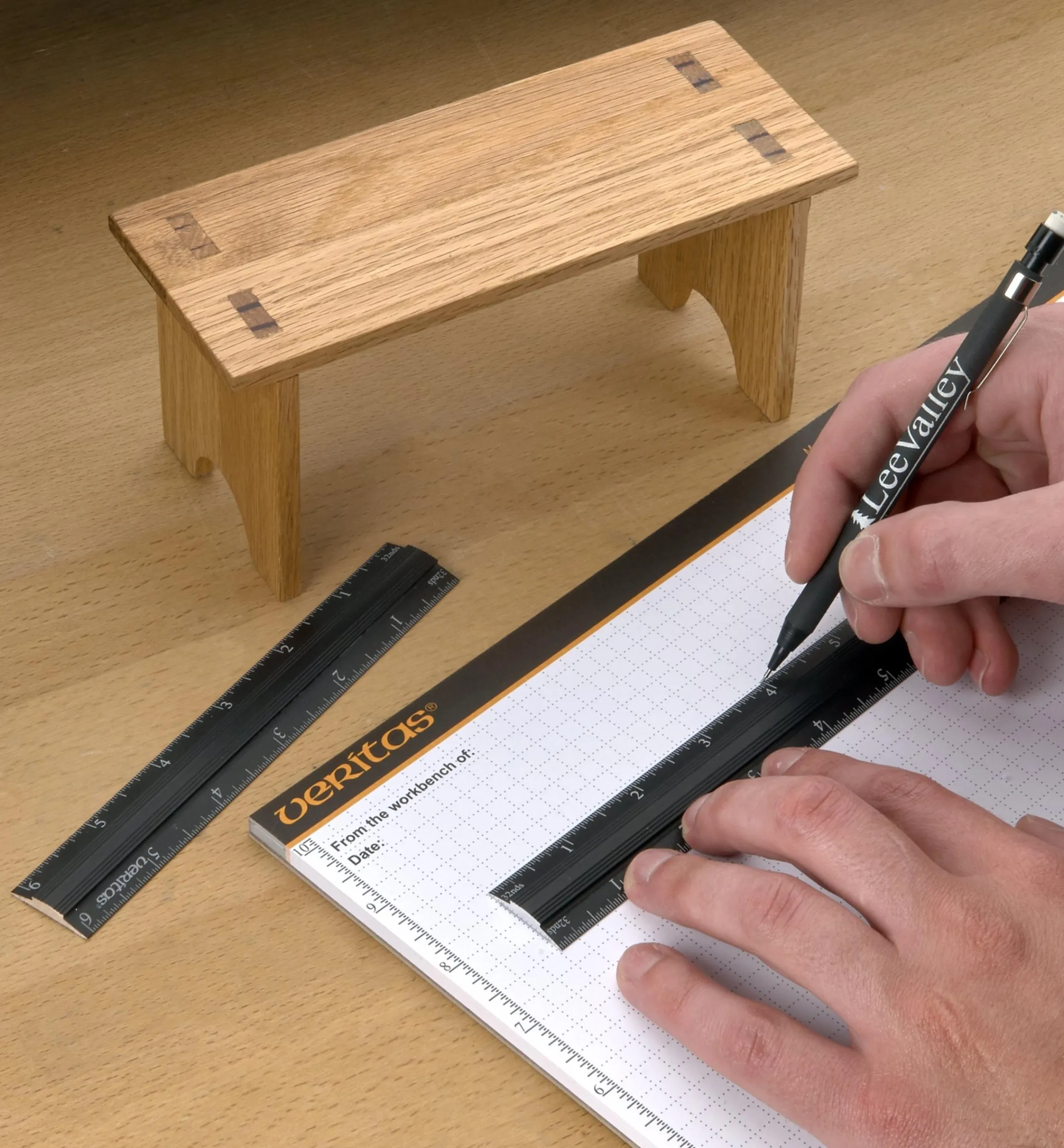 Lee Valley Marking & Measuring>Veritas 6" Aluminum Bench Rule